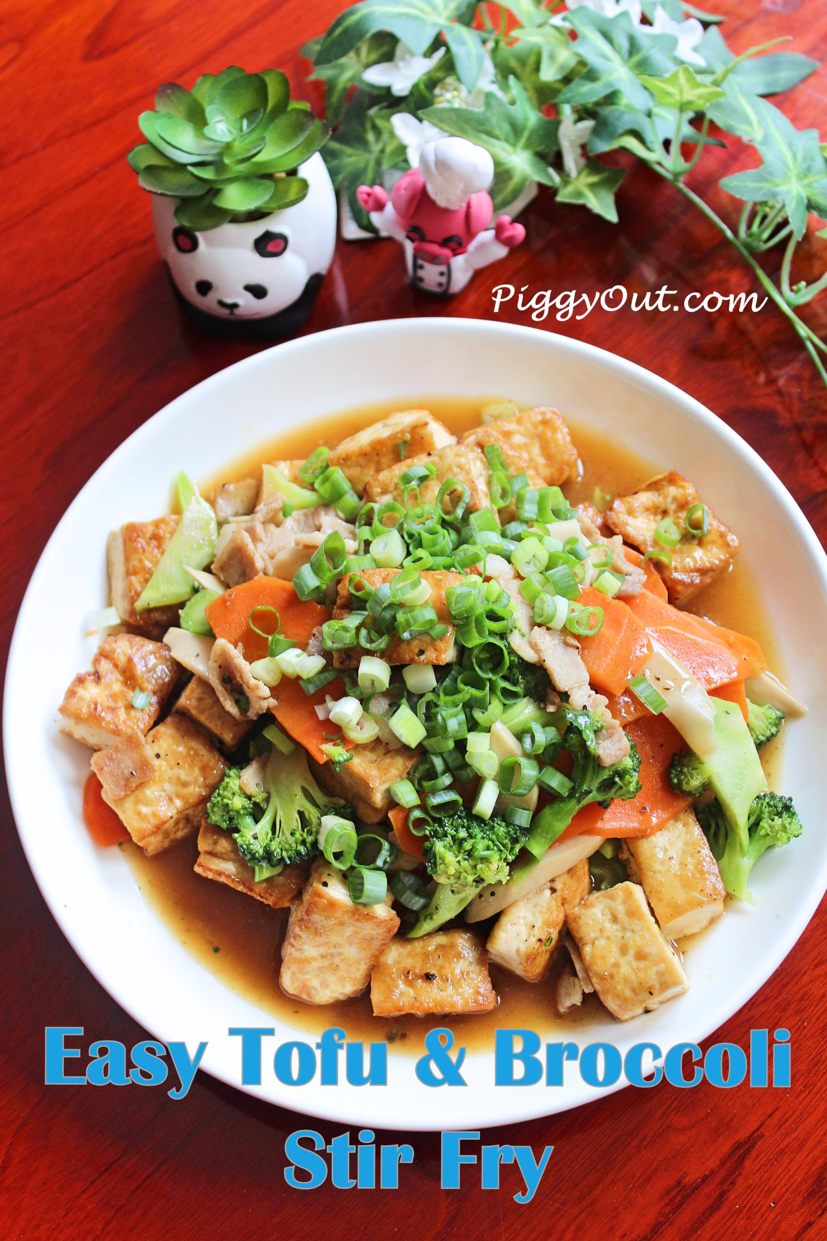 Homemade Tofu & Broccoli Stir Fry - Piggy Out